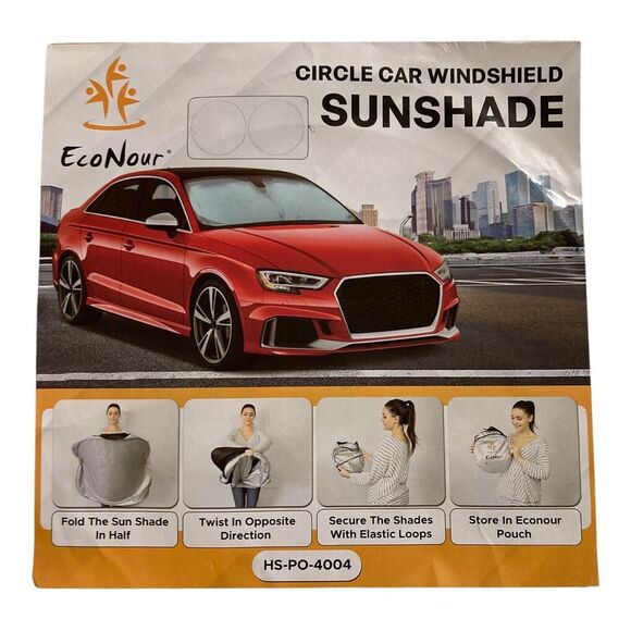 EcoNour Windshield Sun Shade for Tesla Model‎ 3/Y Cars (2016-2024) - Reflective - Picture 3 of 4